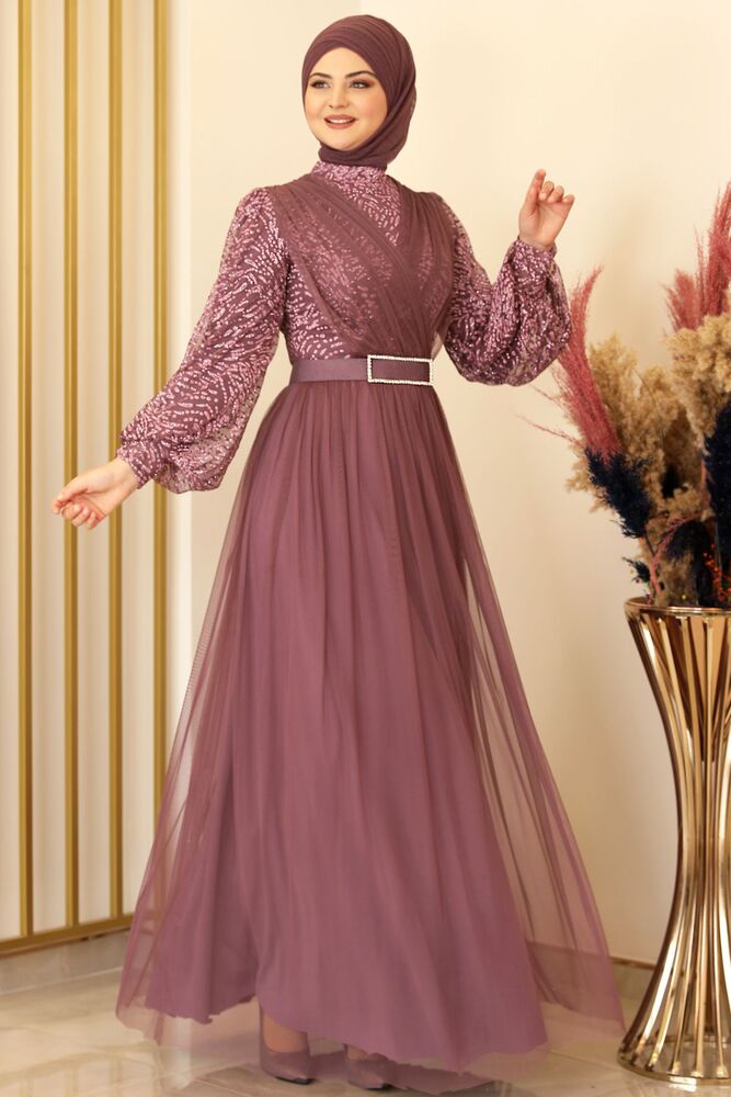Ahenk Abiye Lila - Fashion Showcase Design - FSC2138 