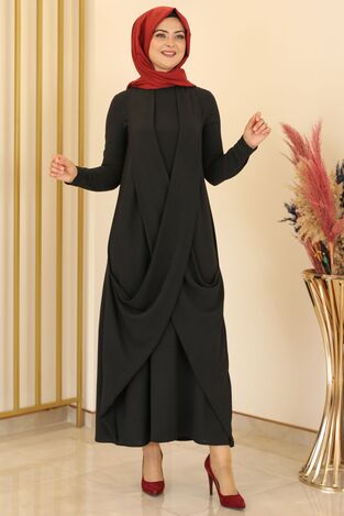 Almeda Elbise Siyah - Fashion Showcase Design - FSC2153 