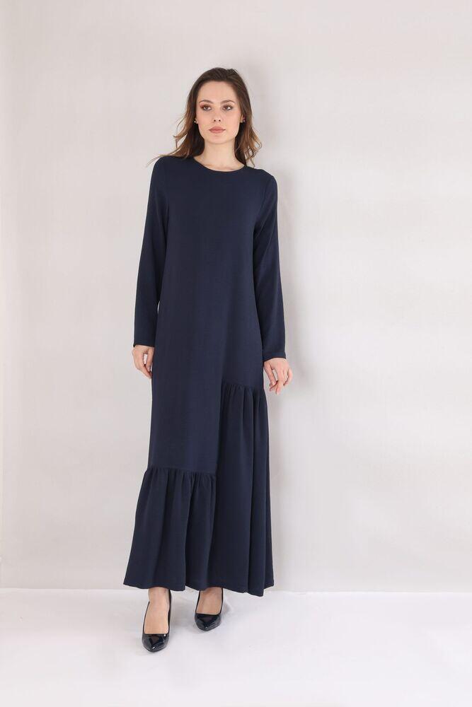 Asimetrik Elbise - Lacivert - FSC3120 - Fashion Showcase Design