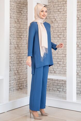 Ayda Suit - Aerobin Fabric - Indigo - FSC2030 