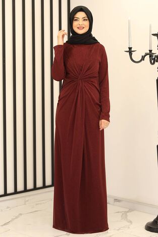 Ayla Abiye Bordo - Fashion Showcase Design - FSC3011 