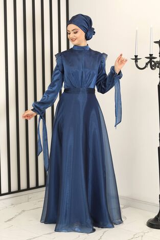 Azade Abiye Lacivert - Fashion Showcase Design - FSC3005 
