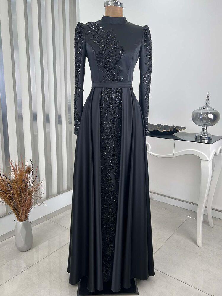 Çağla Abiye Siyah - RANA ZENN - RNZ2302 