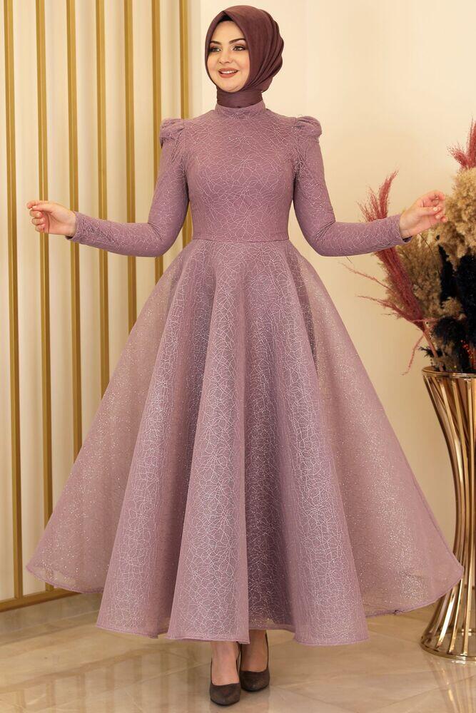 Çalıkuşu Gamze Abiye Lila - Fashion Showcase Design - fsc2144 