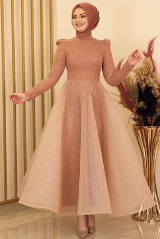 Çalıkuşu Gamze Abiye Taba - Fashion Showcase Design - fsc2144 