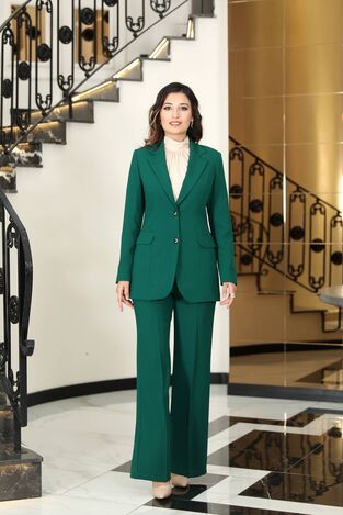 Ceket Pantolon İkili Takım - Zümrüt 