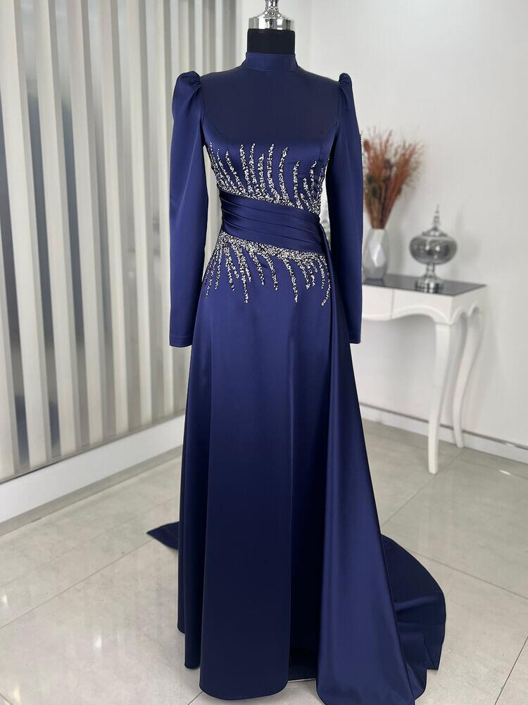 Ceyla Abiye Lacivert - RANA ZENN - RNZ1112 