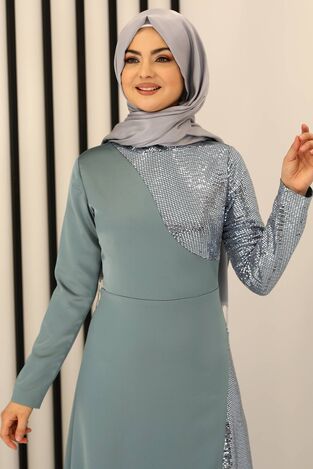 Damla Abiye Mint - Fashion Showcase Design - FSC3009 