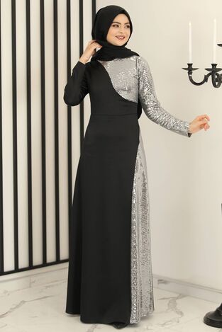 Damla Abiye Siyah - Fashion Showcase Design - FSC3009 