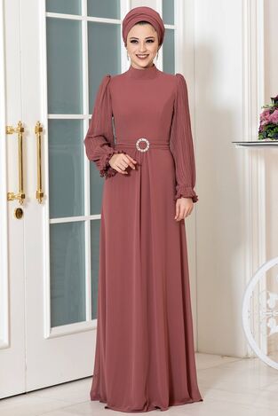 Defne Abiye Tarçın - Dresslife Tesettür Giyim - ALM2081 