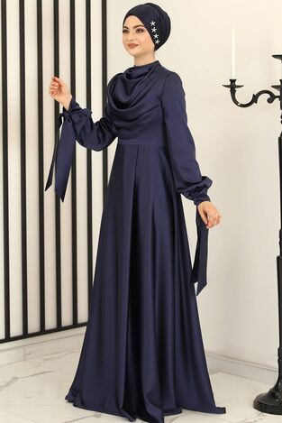 Degaje Abiye Lacivert - Fashion Showcase Design - FSC3006 