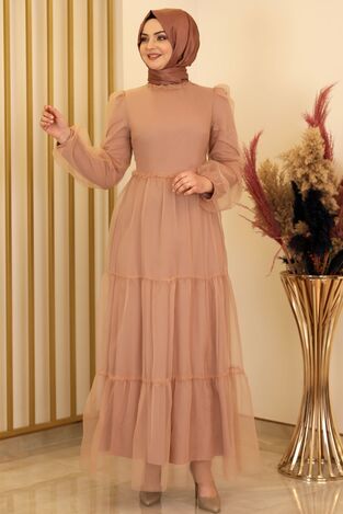 Deniz Abiye Elbise Gold - Fashion Showcase Design - FSC2150 
