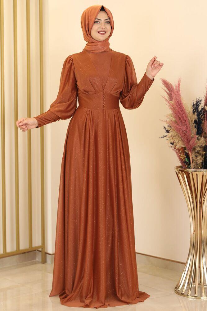 Dilber Abiye Kiremit - Fashion Showcase Design - FSC2148 