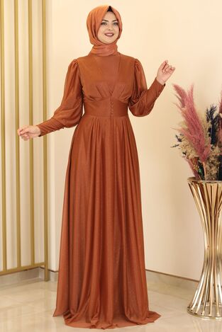 Dilber Abiye Kiremit - Fashion Showcase Design - FSC2148 