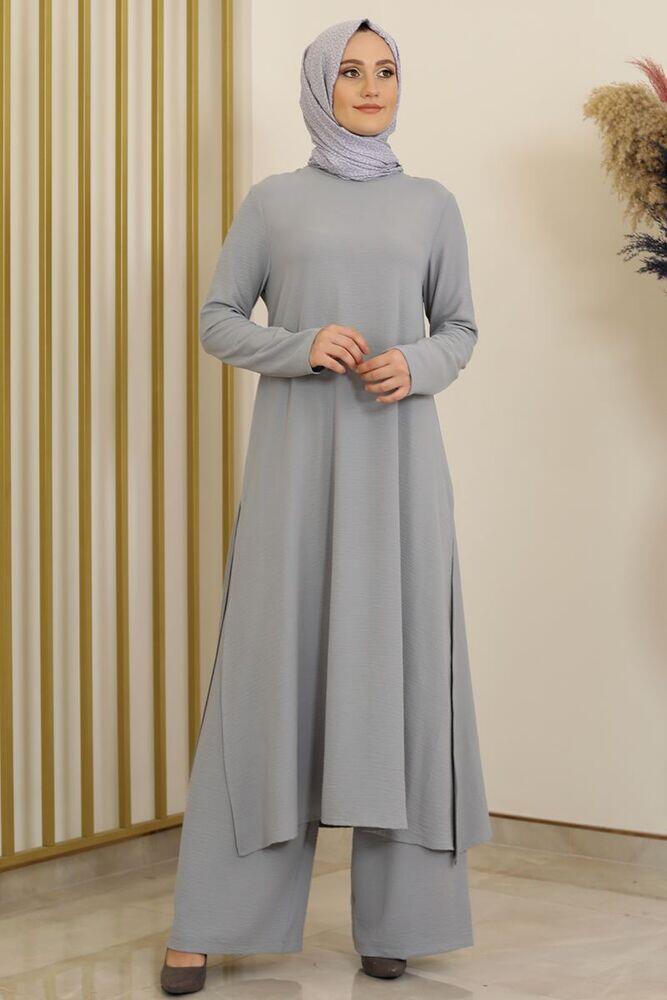 Ece İkili Takım Gri - Fashion Showcase Design - FSC2073 