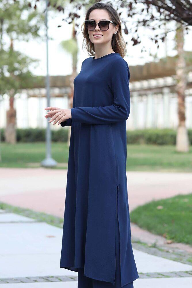 Ece İkili Takım Lacivert - Fashion Showcase Design - FSC2073 - Fashion Showcase Design