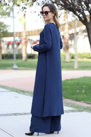 Ece İkili Takım Lacivert - Fashion Showcase Design - FSC2073 