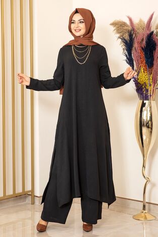 Ece İkili Takım Siyah - Fashion Showcase - FSC2073 