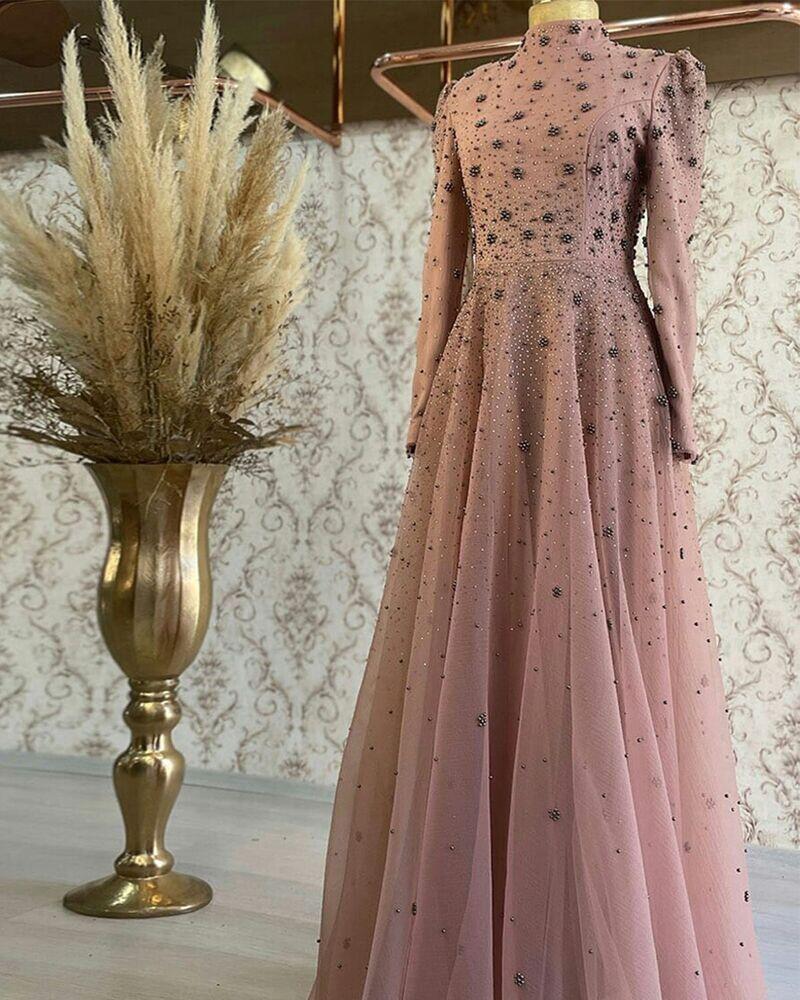 Efnan Abiye Tarçın - Dresslife Tesettür Giyim - ALM2108 - Dresslife Tesettür Giyim