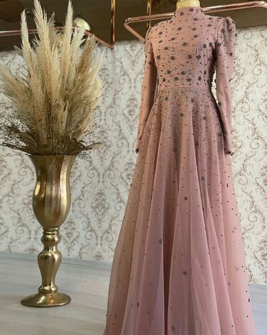 Efnan Abiye Tarçın - Dresslife Tesettür Giyim - ALM2108 