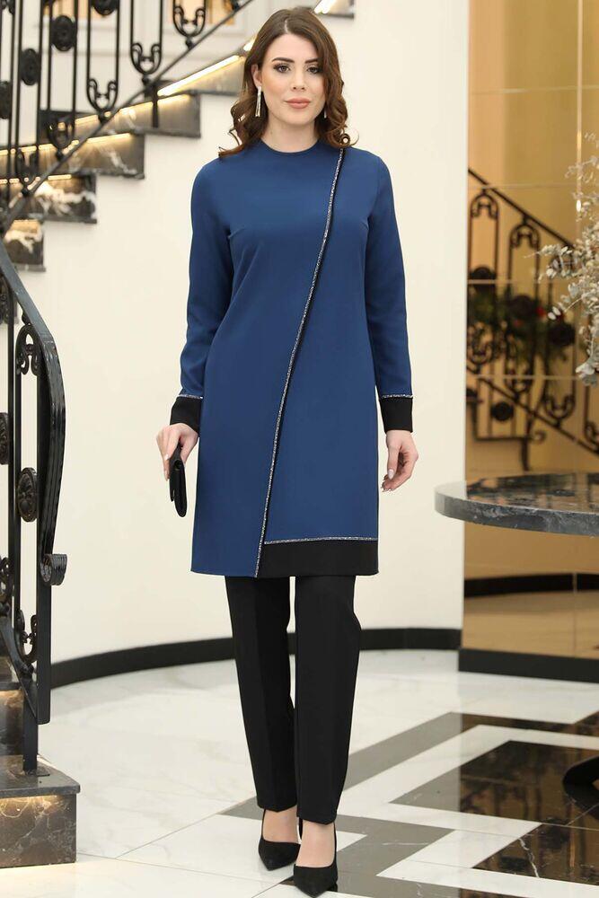 Gözde Takım Petrol - Elben Tesettür Giyim - ELN1013 - Elben Tesettür Giyim