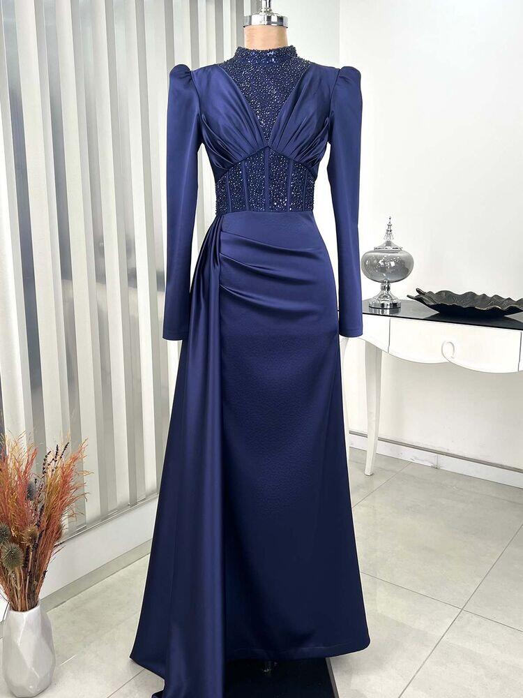 Güler Abiye Lacivert - RANA ZENN - RNZ2334 