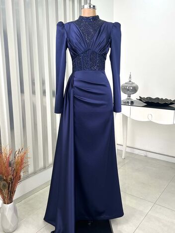 Güler Abiye Lacivert - RANA ZENN - RNZ2334 