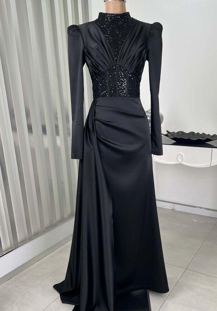 Güler Abiye Siyah - RANA ZENN - RNZ2334 