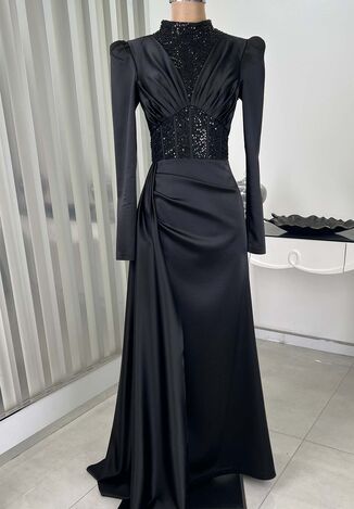 Güler Abiye Siyah - RANA ZENN - RNZ2334 