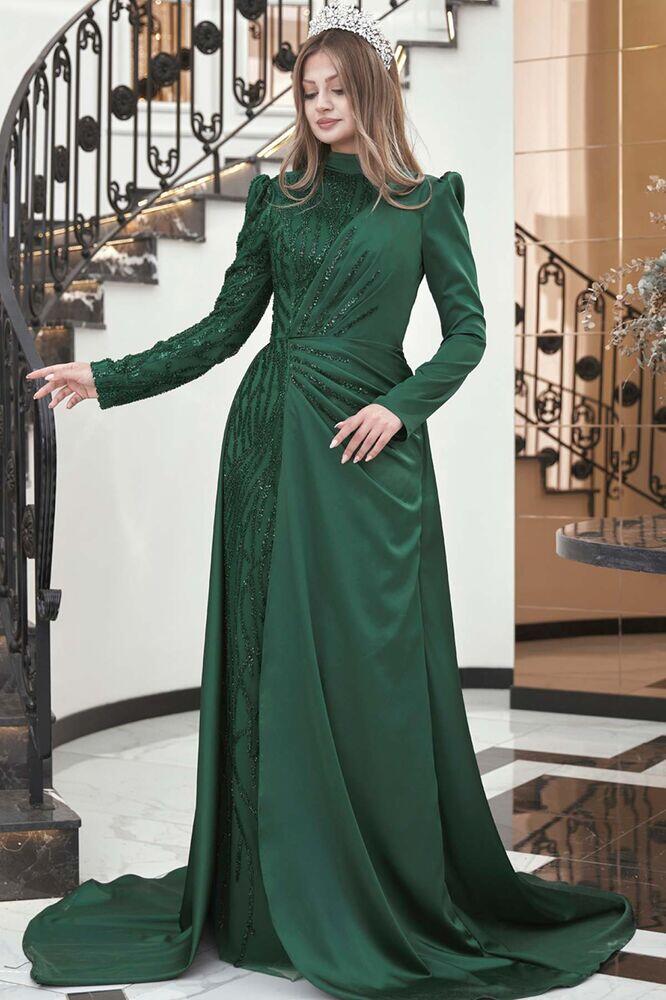 Helen Abiye Zümrüt - Dresslife Tesettür Giyim - DRS3011 