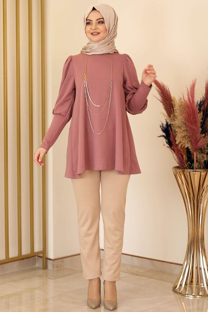 İkon Tunik Pudra - Fashion Showcase Design - FSC2147 - Fashion Showcase Design