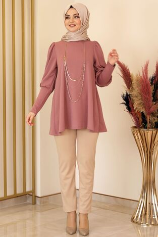 İkon Tunik Pudra - Fashion Showcase Design - FSC2147 