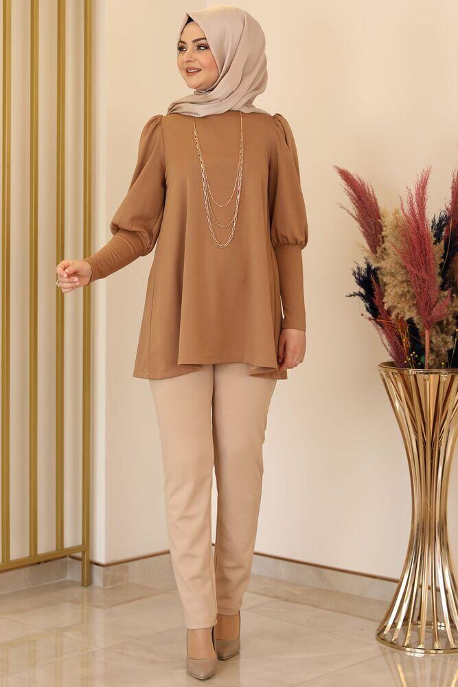 İkon Tunik Taba - Fashion Showcase Design - FSC2147 - Fashion Showcase Design