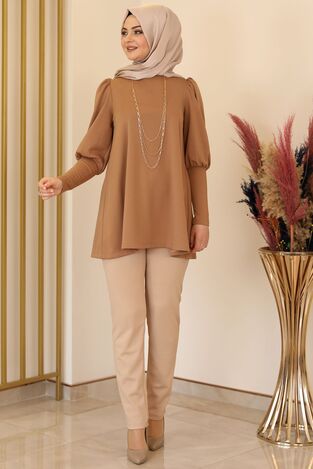 İkon Tunik Taba - Fashion Showcase Design - FSC2147 