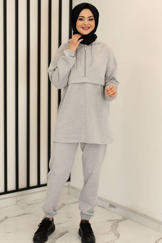İlk Eşofman Takım Gri - Fashion Showcase Design - FSC2160 - Fashion Showcase Design