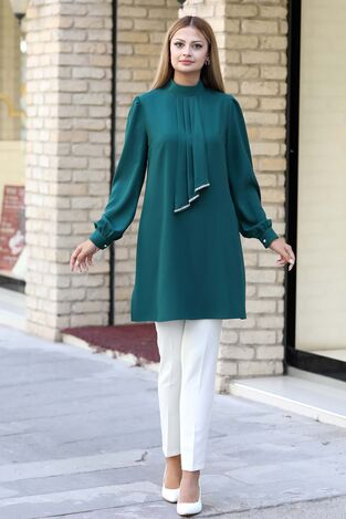 Işıl Tunik Zümrüt - Ahunur Moda Tesettür Giyim - AHN1012 