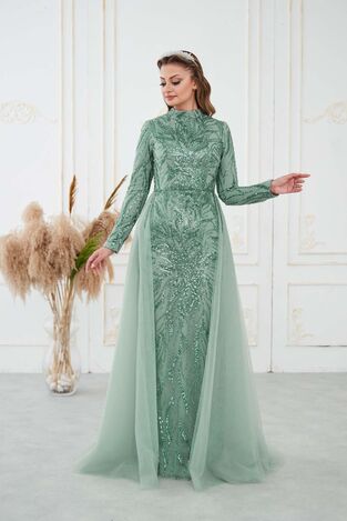 Liva Abiye Mint - Dresslife Tesettür Giyim - DRS3016 