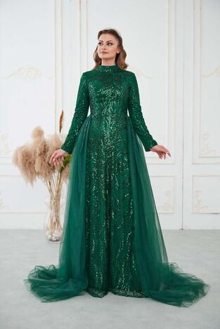 Liva Abiye Zümrüt - Dresslife Tesettür Giyim - DRS3016 