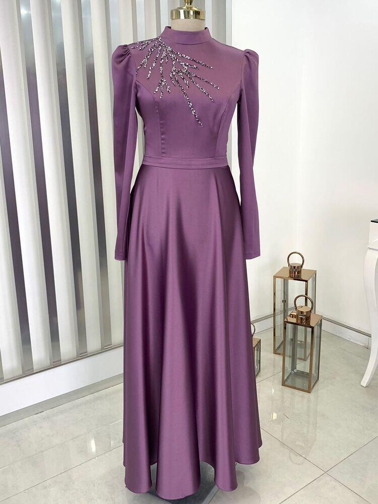 Mina Saten Abiye Lila - RANA ZENN - RNZ1110 