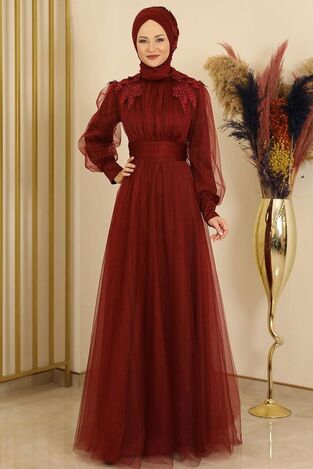 Minel Abiye Bordo - Fashion Showcase Design - FSC2152 