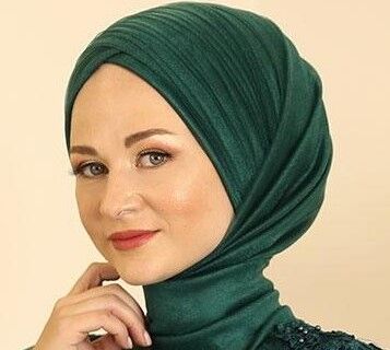 Minel Abiye Tül Şal ve Aplik Petrol - Fashion Showcase Design - FSC2115 