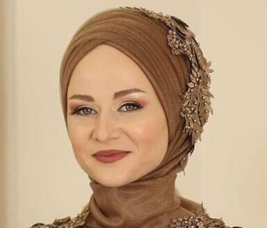 Minel Abiye Tül Şal ve Aplik Tütün - Fashion Showcase Design - FSC2115 