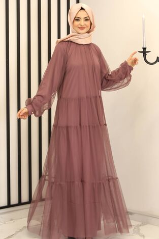 Relax Tül Abiye Lila - Fashion Showcase Design - FSC3001 