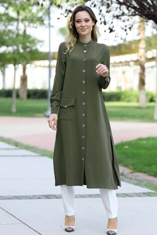 Rozalin Tunik Haki - Fashion Showcase Design - FSC3045 