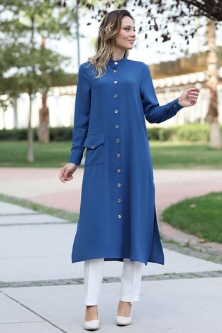 Rozalin Tunik İndigo - Fashion Showcase Design - FSC3045 