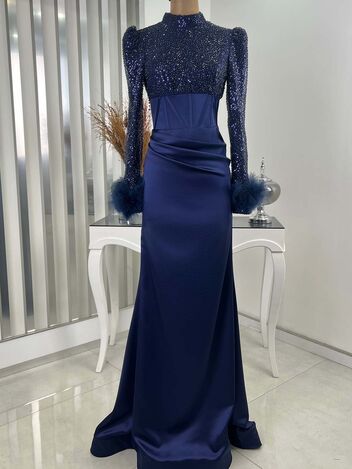 Sahra Abiye Lacivert - RANA ZENN - RNZ2353 