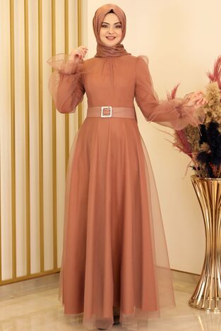 Selen Abiye Camel - Fashion Showcase Design - FSC2139 