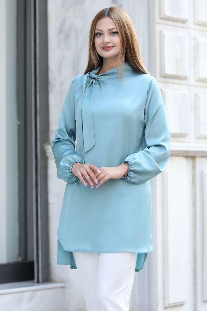 Trend Tesettür Tunik - Mint - Ahunur Moda Tesettür Giyim