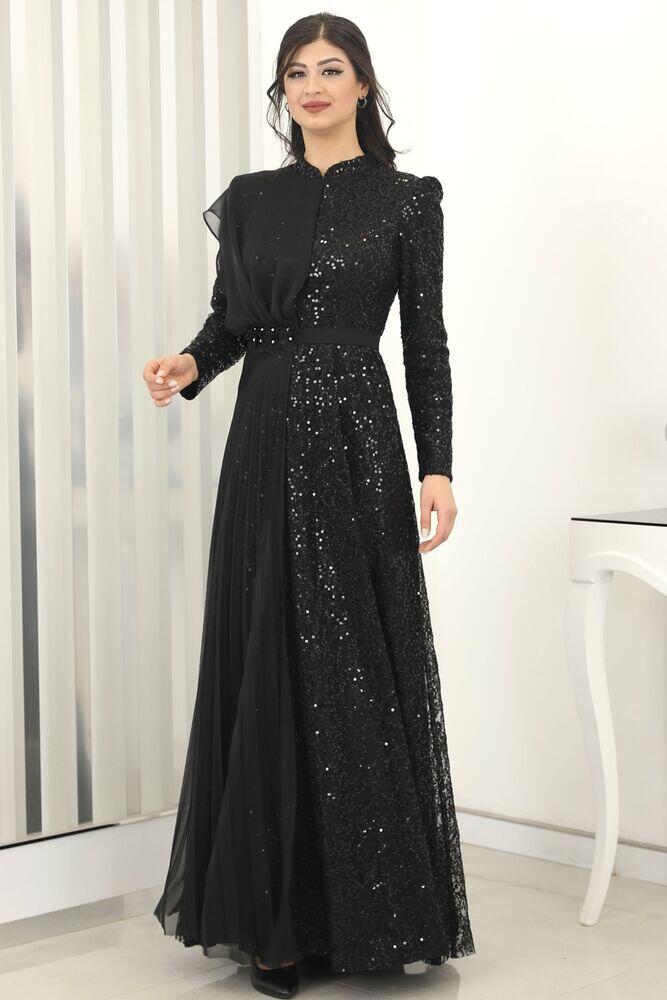 Yeliz Abiye Siyah - RANA ZENN - RNZ1105 - RANA ZENN